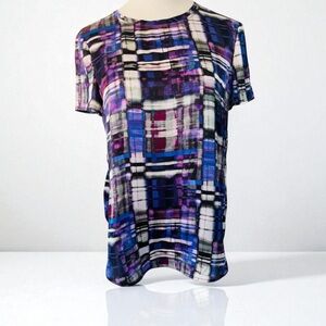 ARMANI COLLEZIONI Short Sleeve Silk Blouse Size M